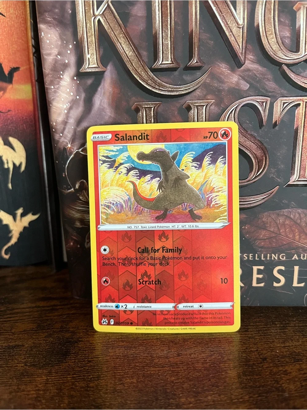 Sandanit Pokemon Card Crown Zenith Reverse Holofoil 027/159